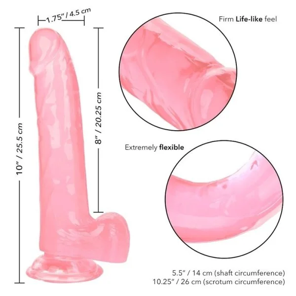 Größe Königin-Dildo Rosa 20.3 cm von Calexotics kaufen | Fesselliebe