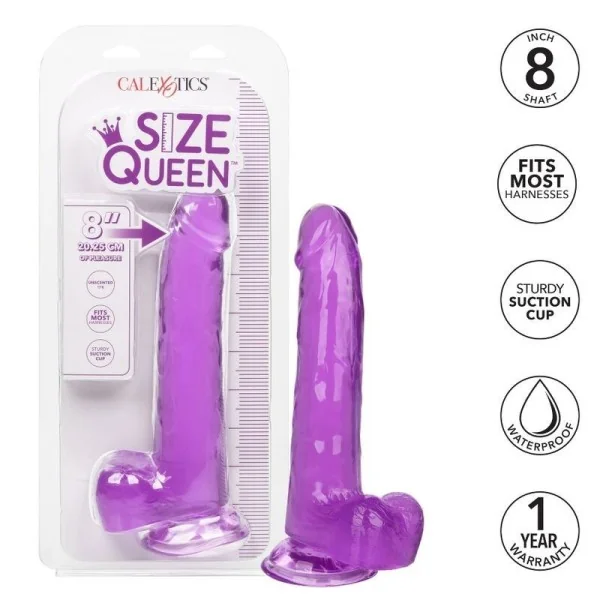 Größe Königin-Dildo Lila 20.3 cm von Calexotics kaufen | Fesselliebe