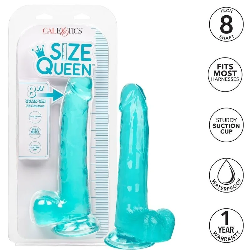 Größe Königin-Dildo Blau 20.3 cm von Calexotics kaufen | Fesselliebe 2
