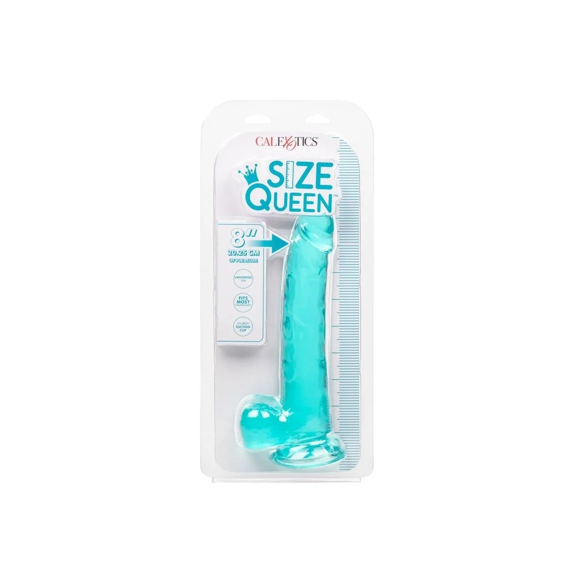 Größe Königin-Dildo Blau 20.3 cm von Calexotics kaufen | Fesselliebe