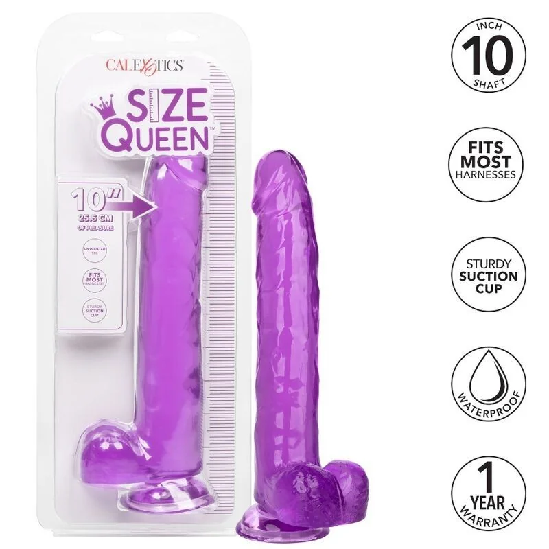 Größe Königin-Dildo Lila 25.5 cm von Calexotics kaufen | Fesselliebe 2