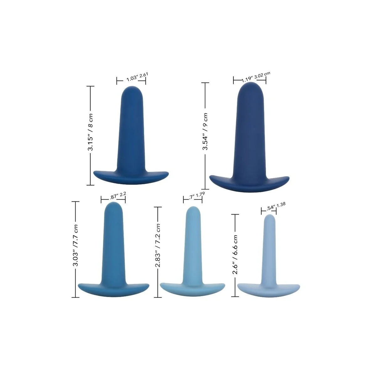 Tragbares Anal-Trainingsset 5 Teilig von Calexotics kaufen | Fesselliebe