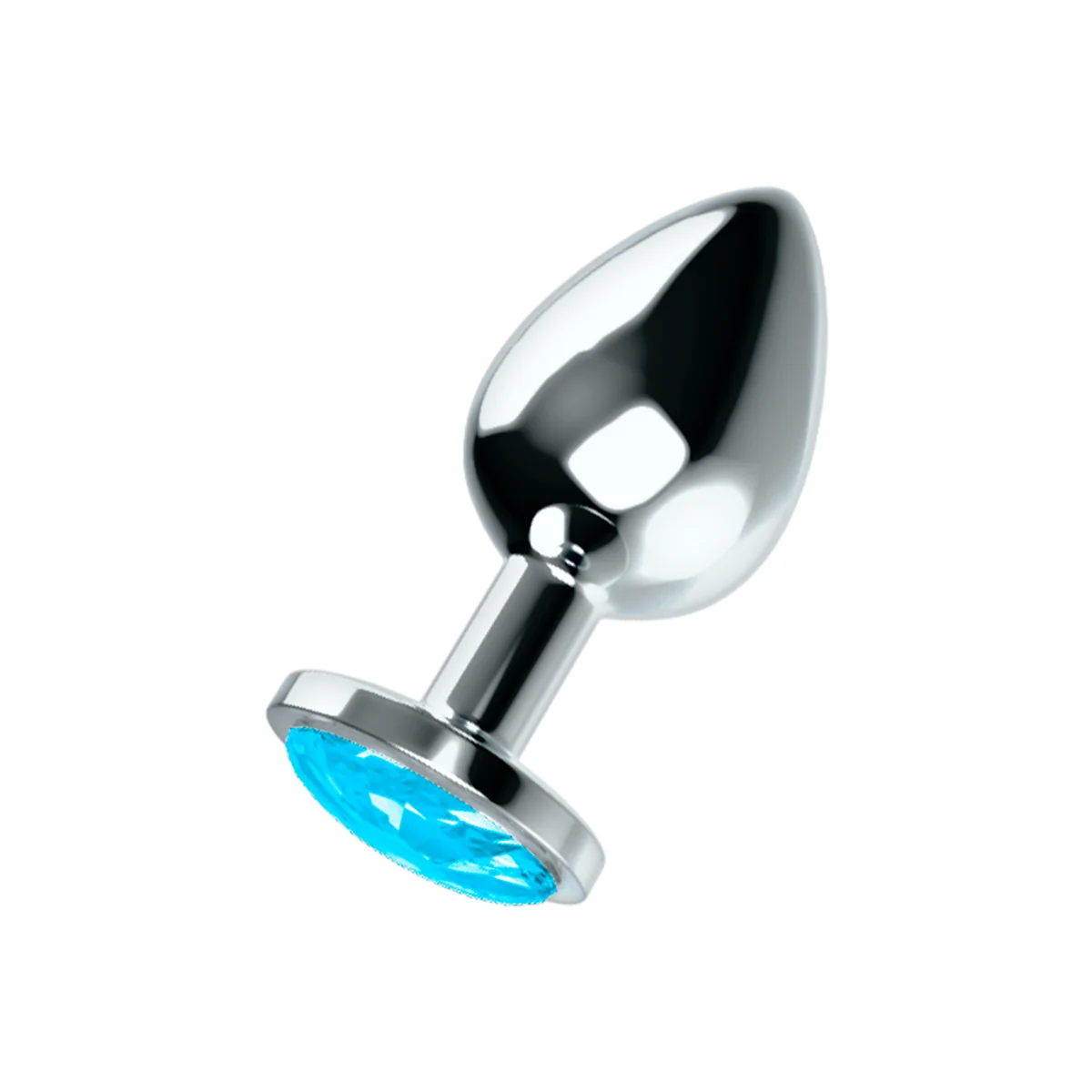 Analplug mit Blauem Kristall L von Ohmama Anal kaufen | Fesselliebe