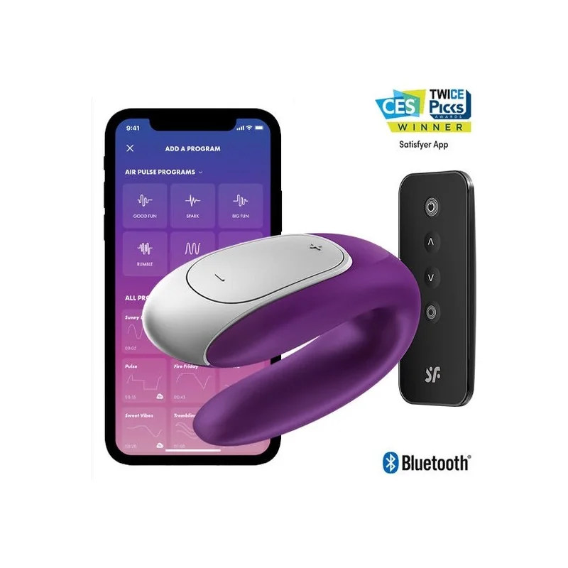 Double Fun Partner Vibrator Lila von Satisfyer Connect kaufen | Fesselliebe