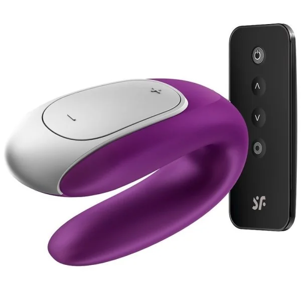 Double Fun Partner Vibrator Lila von Satisfyer Connect kaufen | Fesselliebe