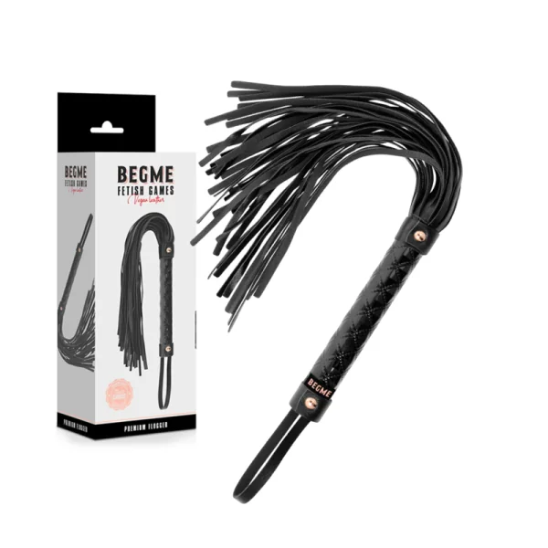 Black Edition Veganer Leder Flogger von Begme Black Edition kaufen | Fesselliebe
