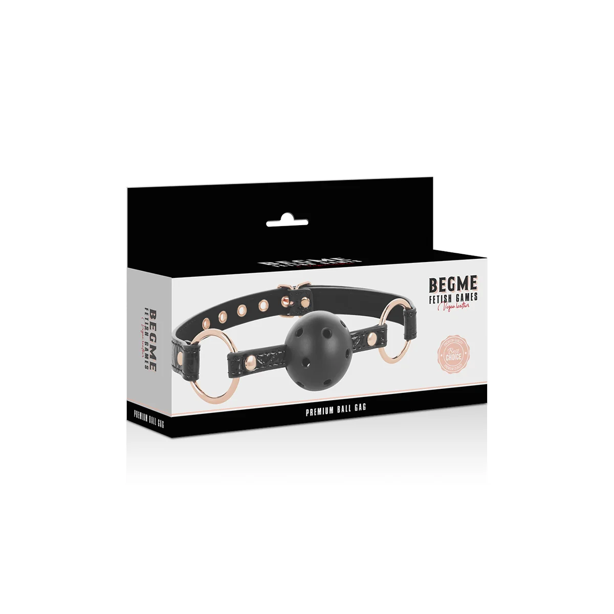 Black Edition Ballknebel Veganes Leder von Begme Black Edition kaufen | Fesselliebe