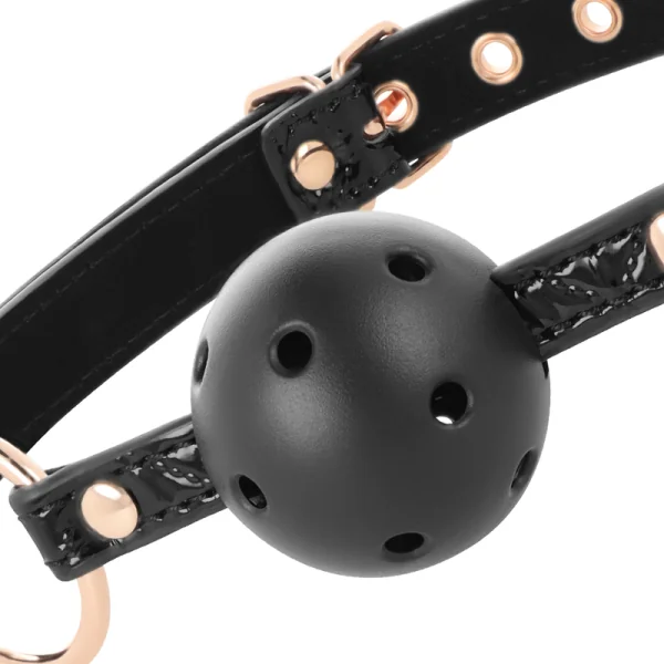 Black Edition Ballknebel Veganes Leder von Begme Black Edition kaufen | Fesselliebe