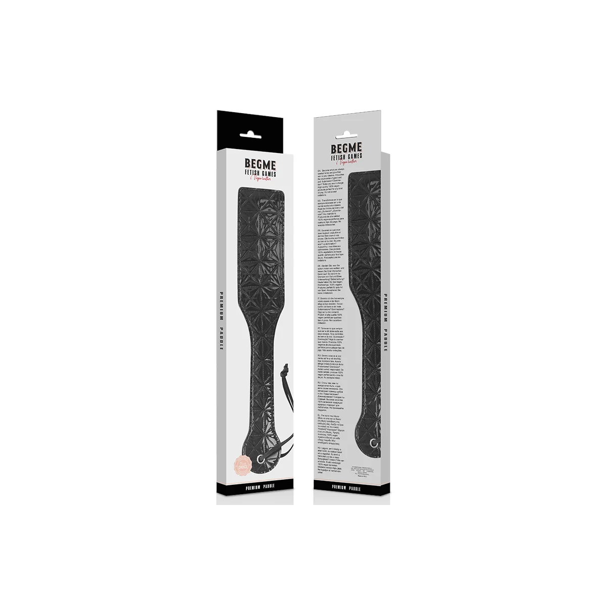 Black Edition Paddel aus Veganem Leder von Begme Black Edition kaufen | Fesselliebe