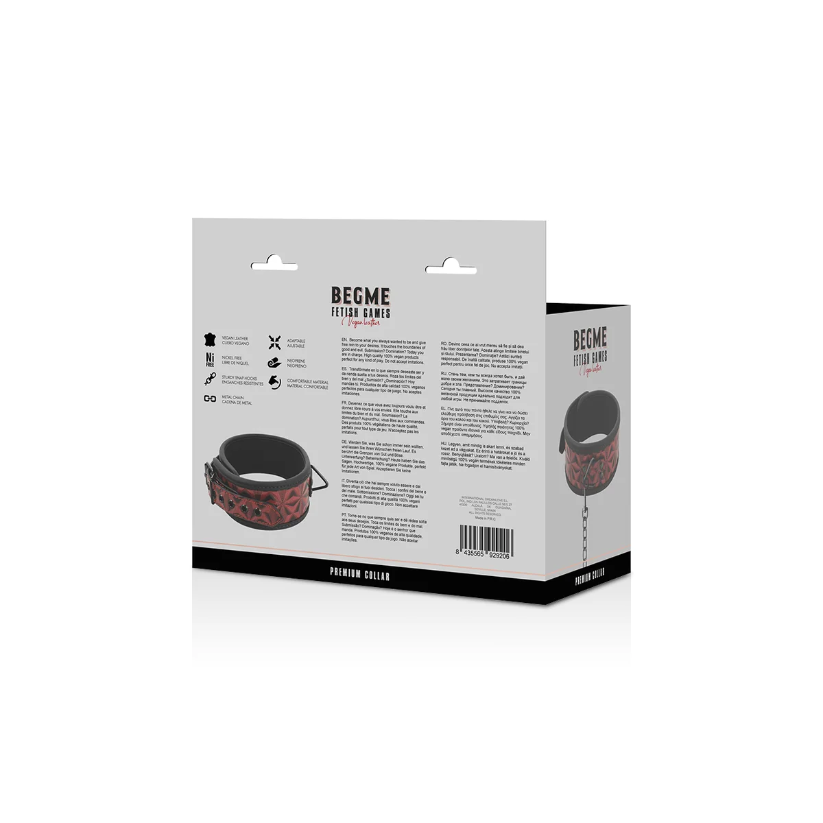 Red Edition Premium Veganes Lederhalsband mit Neoprenfutter von Begme Red Edition kaufen | Fesselliebe
