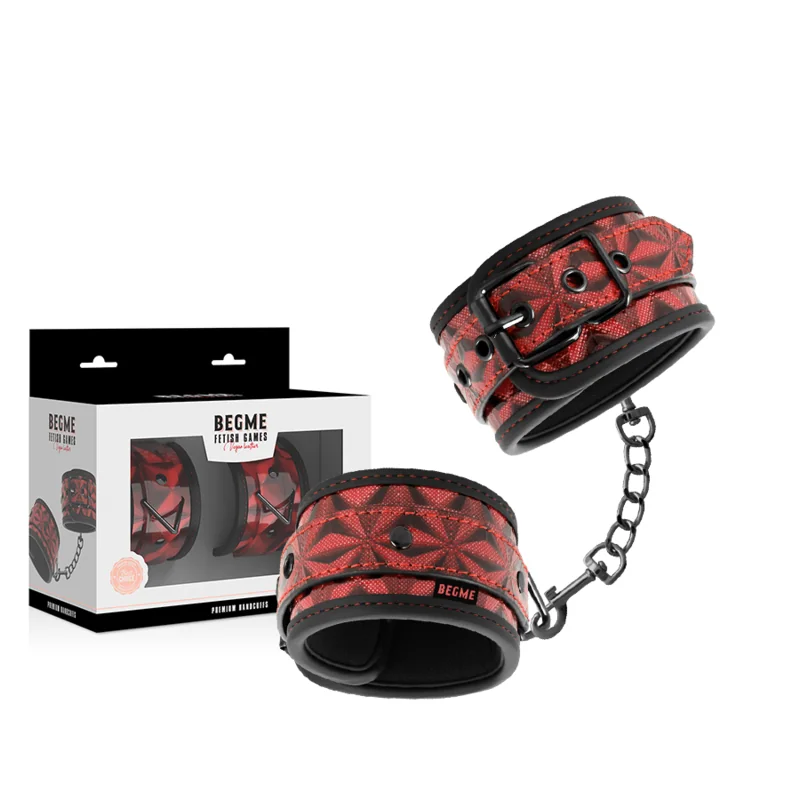 Red Edition Premium-Handschellen mit Neoprenfutter von Begme Red Edition kaufen | Fesselliebe 2