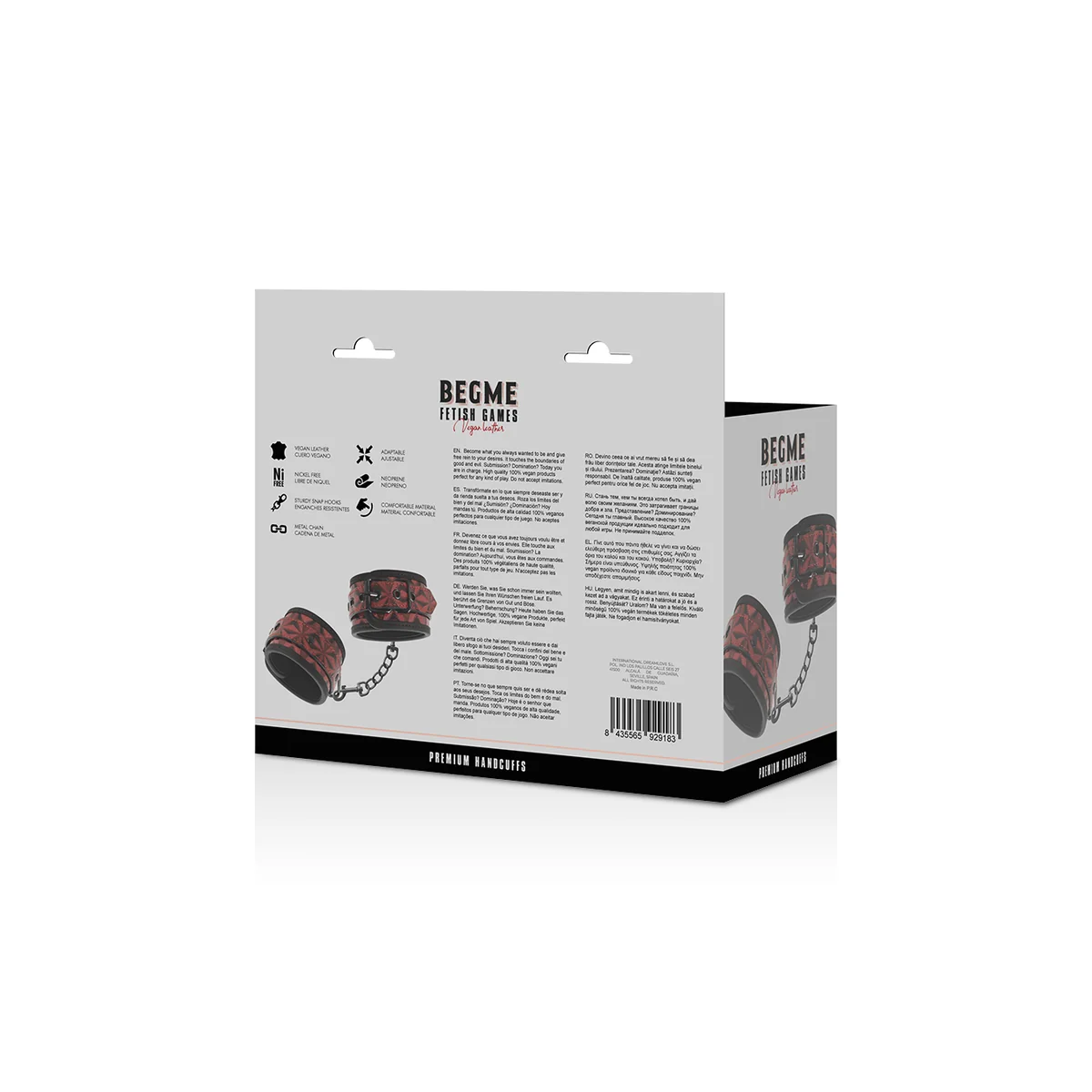 Red Edition Premium-Handschellen mit Neoprenfutter von Begme Red Edition kaufen | Fesselliebe