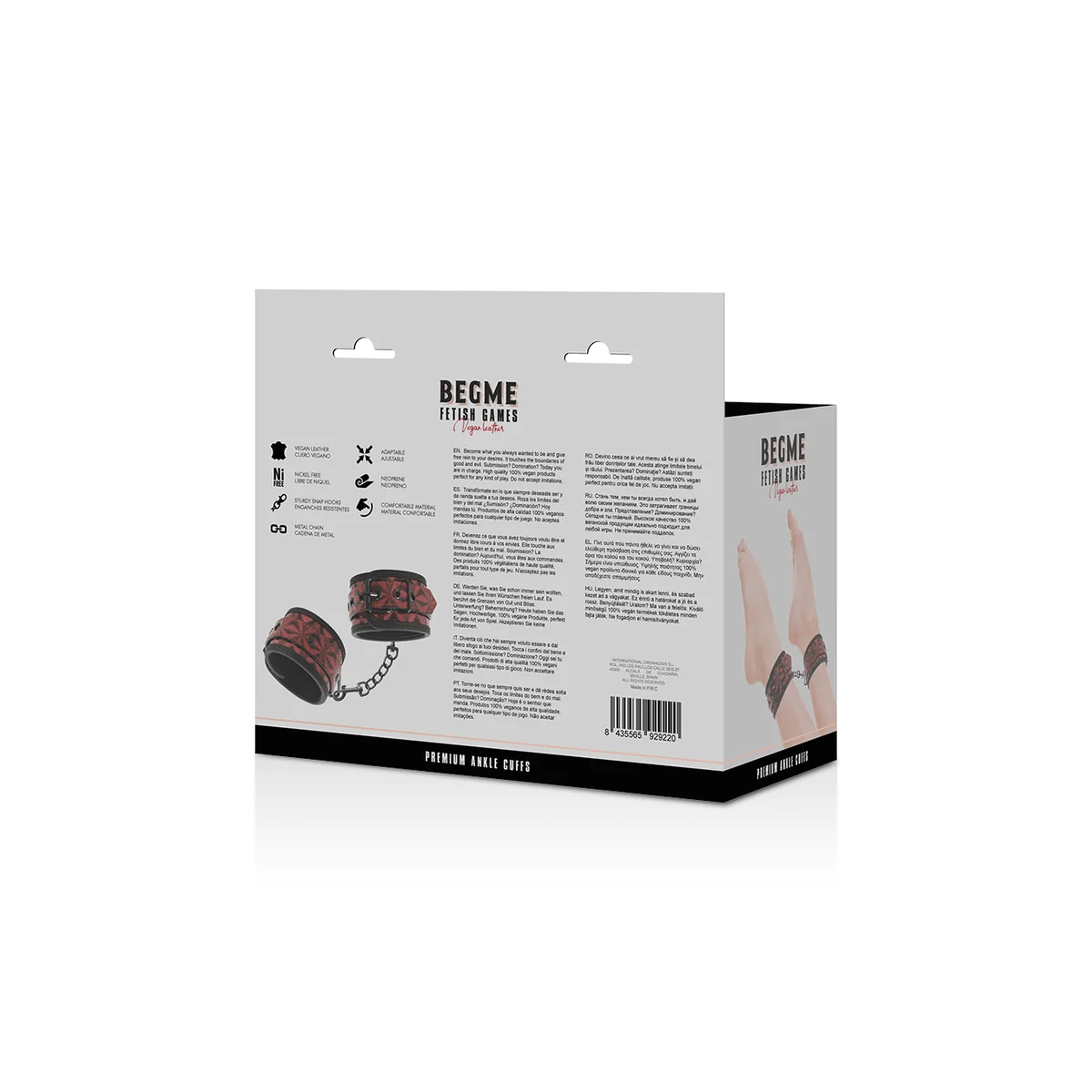 Red Edition Premium Knöchelstze mit Neoprenfutter von Begme Red Edition kaufen | Fesselliebe