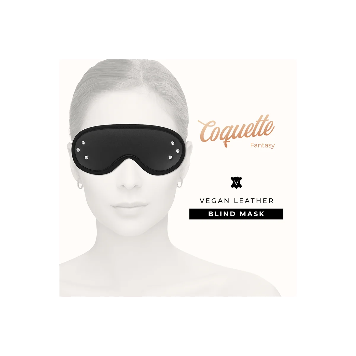 Fantasy Vegane Ledermaske mit Neoprenfutter von Coquette Fantasy kaufen | Fesselliebe