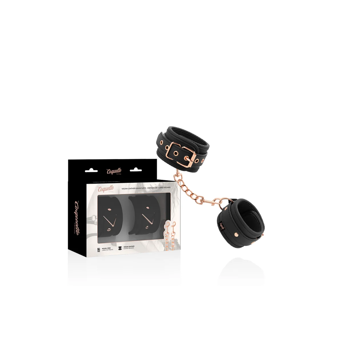 Fantasy-Handschellen aus Veganem Leder mit Noprene-Futter von Coquette Fantasy kaufen | Fesselliebe