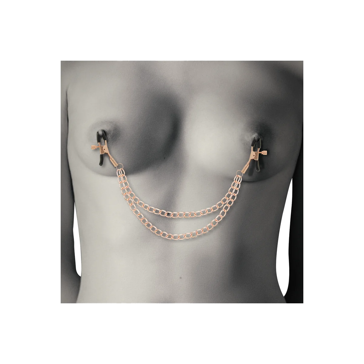 Fantasy-Nippelclips aus Metall mit Kette von Coquette Fantasy kaufen | Fesselliebe
