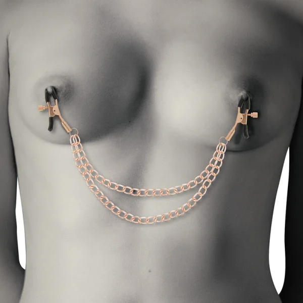 Fantasy-Nippelclips aus Metall mit Kette von Coquette Fantasy kaufen | Fesselliebe