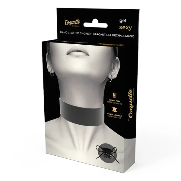 Veganes Leder-Halsband von Coquette Accessories kaufen | Fesselliebe