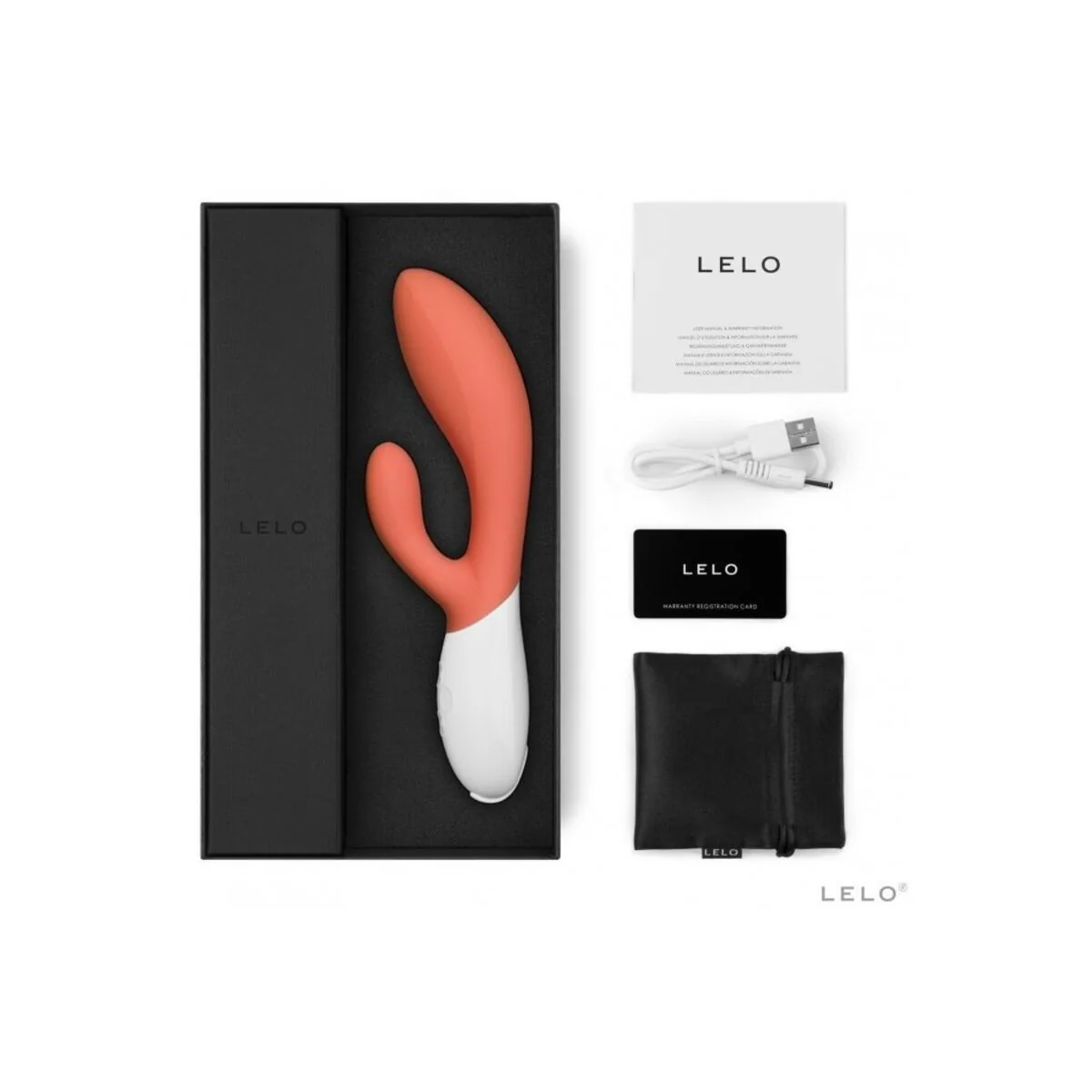 Ina 3 Luxus Korallenkaninchenvibrator von Lelo kaufen | Fesselliebe