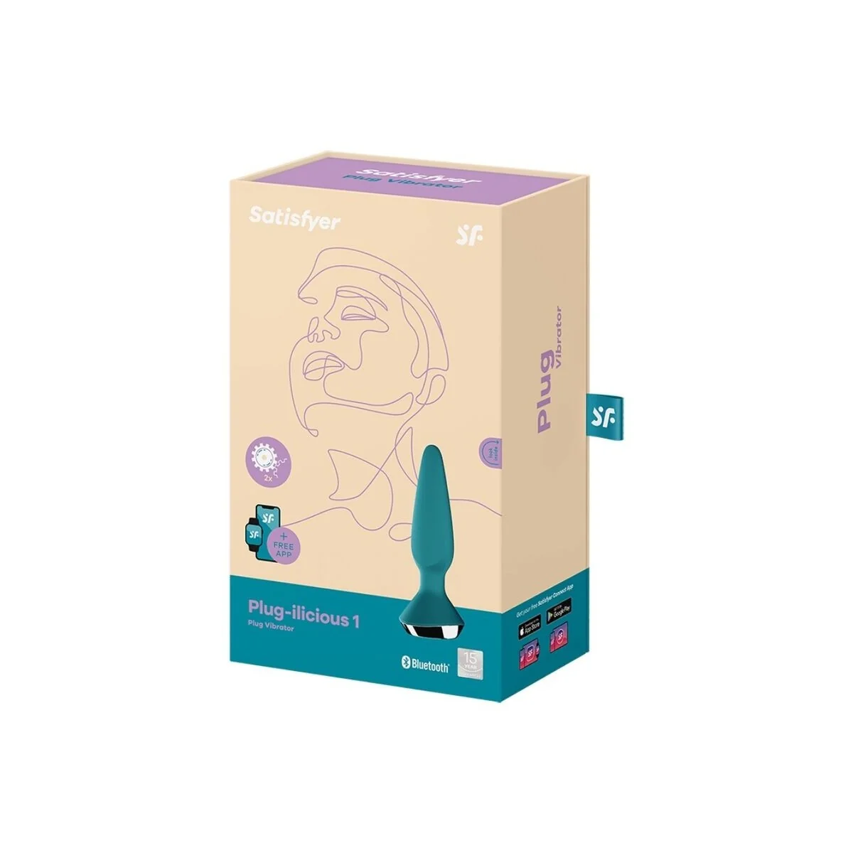 Plug Ilicious 1 Plug Vibrator Grün von Satisfyer Connect kaufen | Fesselliebe