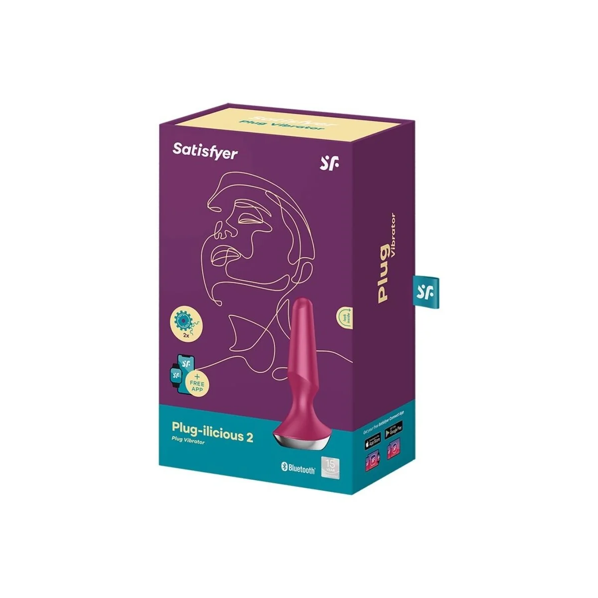 Plug Ilicious 2 Plug Vibrator Beere von Satisfyer Connect kaufen | Fesselliebe