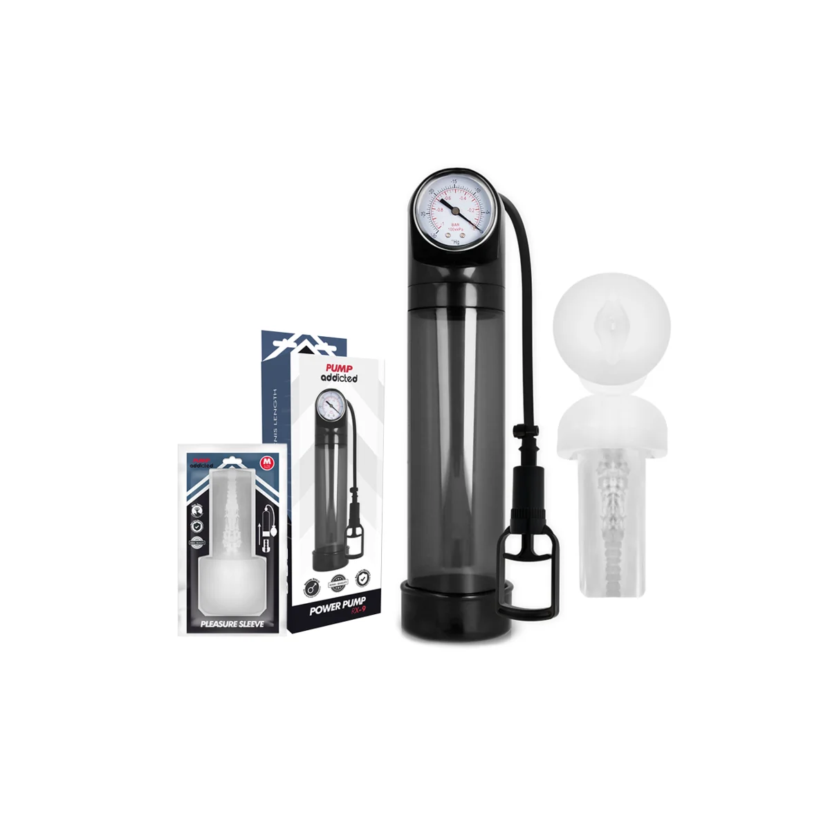 Rx9 Schwarz mit Masturbator von Pump Addicted kaufen | Fesselliebe