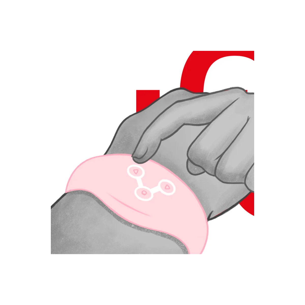 Wireless-Technologie-Uhr Zartes Rosa von Watchme kaufen | Fesselliebe