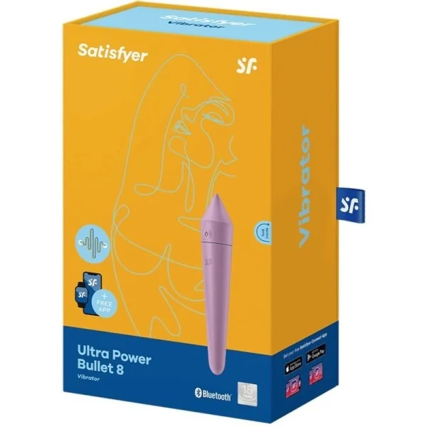 Ultra Power Bullet 8 Lila von Satisfyer Connect kaufen | Fesselliebe