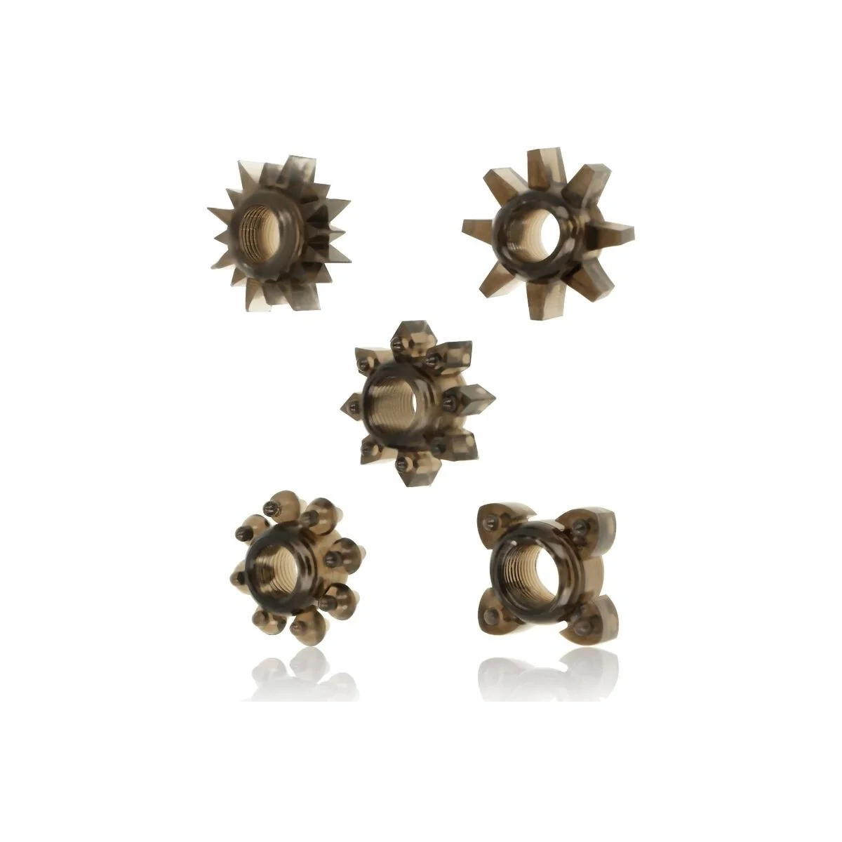 Set aus 5 Hoden- und Penisringen aus Silikon von Ohmama kaufen | Fesselliebe