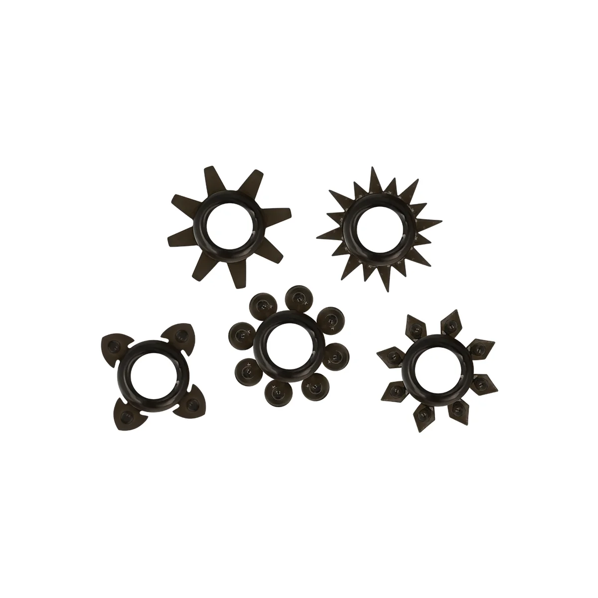 Set aus 5 Hoden- und Penisringen aus Silikon von Ohmama kaufen | Fesselliebe