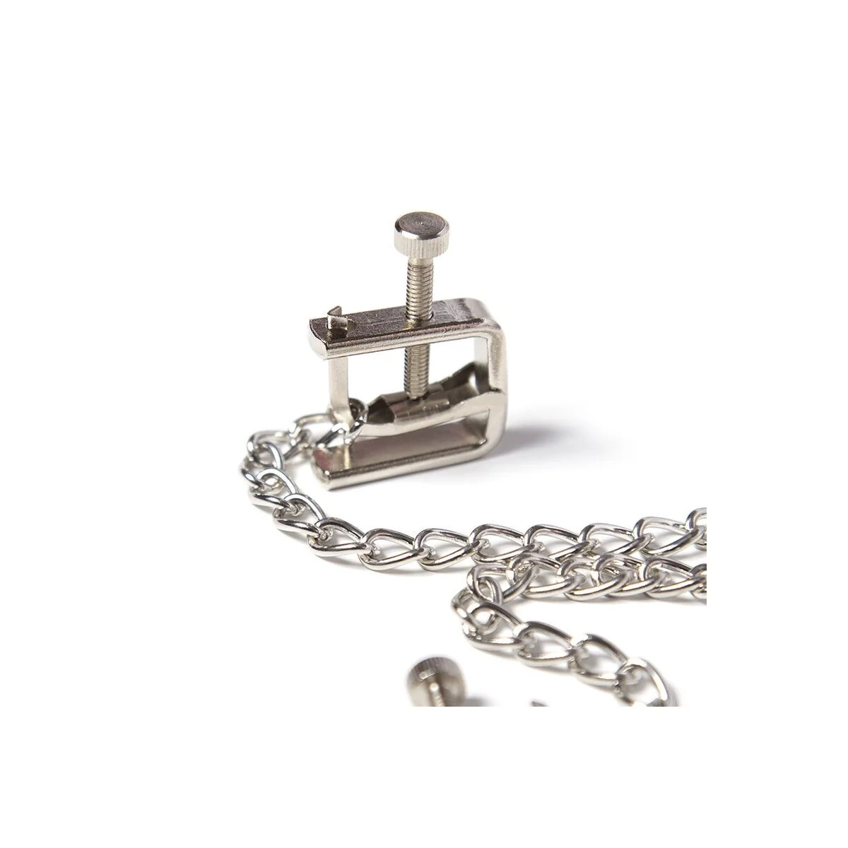 Metallschraubenklemmen mit Kette von Ohmama Fetish kaufen | Fesselliebe