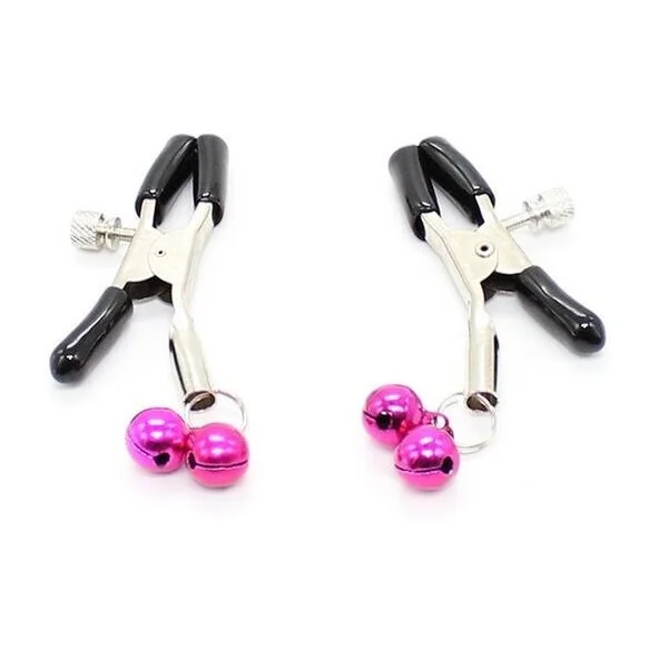 Nippelklemmen mit Rosa Glocke von Ohmama Fetish kaufen | Fesselliebe