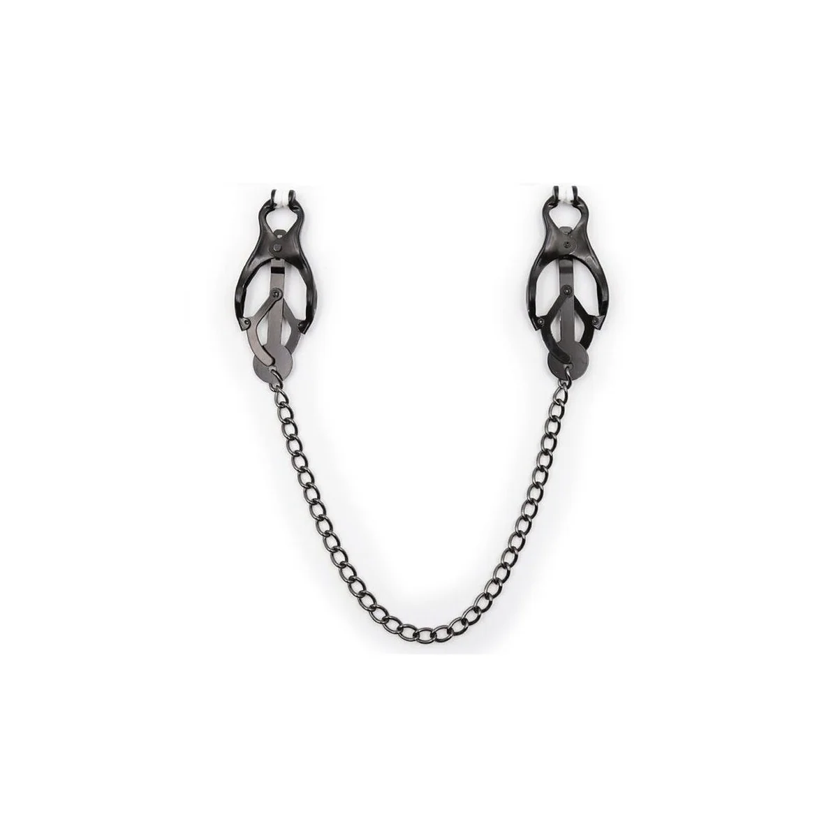Japanische Nippelklammern mit Schwarzer Kette von Ohmama Fetish kaufen | Fesselliebe
