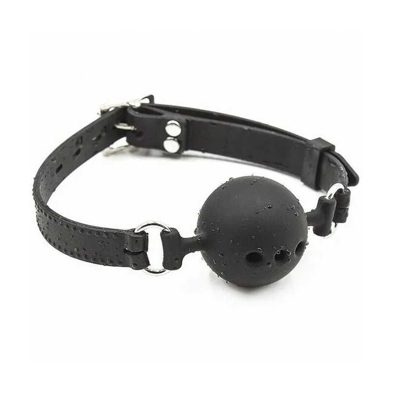 Atmungsaktiver Ballknopf aus Silikon, Größe L von Ohmama Fetish kaufen | Fesselliebe