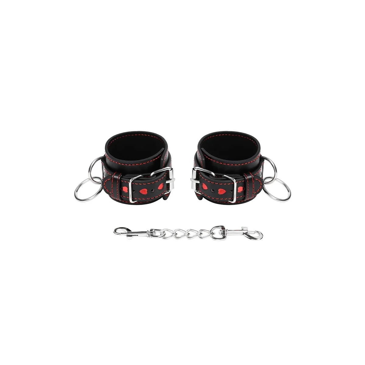 Handschellen mit Herzeinlagen von Ohmama Fetish kaufen | Fesselliebe