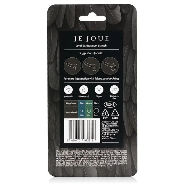 Maximaler Stretch-Cockring aus Silikon - Schwarz von Je Joue kaufen | Fesselliebe