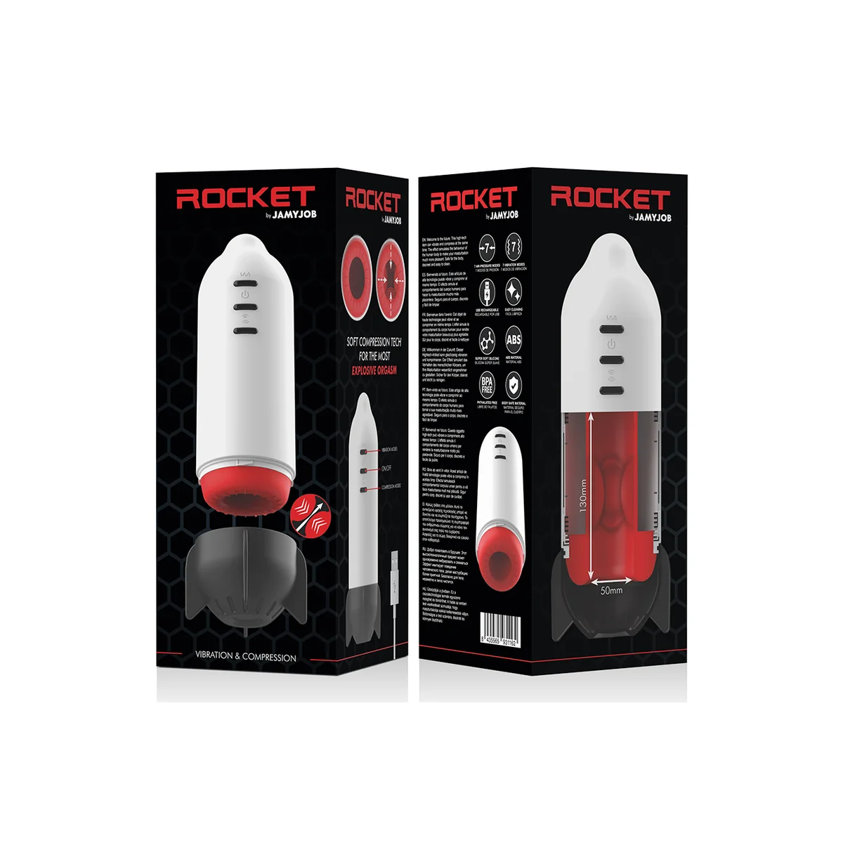 Rocket Masturbator Soft Compression Tech und Vibration von Jamyjob kaufen | Fesselliebe