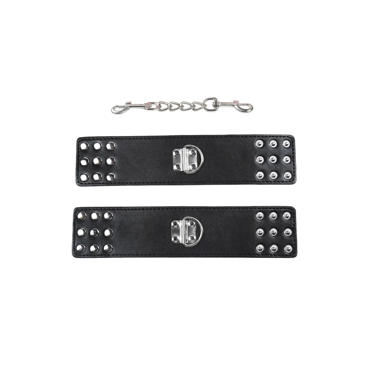 Handgelenkfesseln aus Metall mit Schnappbefestigung von Ohmama Fetish kaufen | Fesselliebe