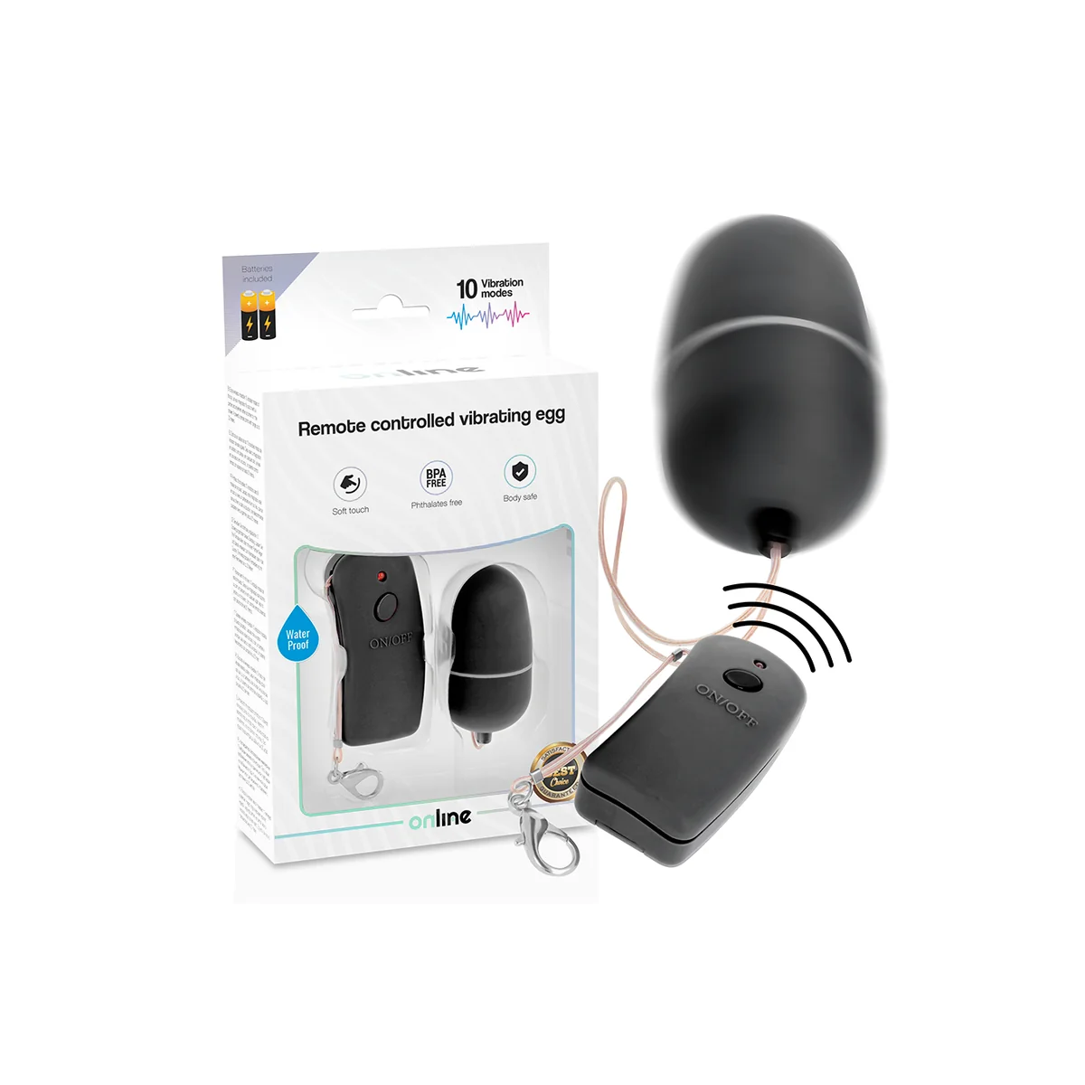 Vibrierendes Ei mit Schwarzer mit Fernbedienung von Online kaufen | Fesselliebe