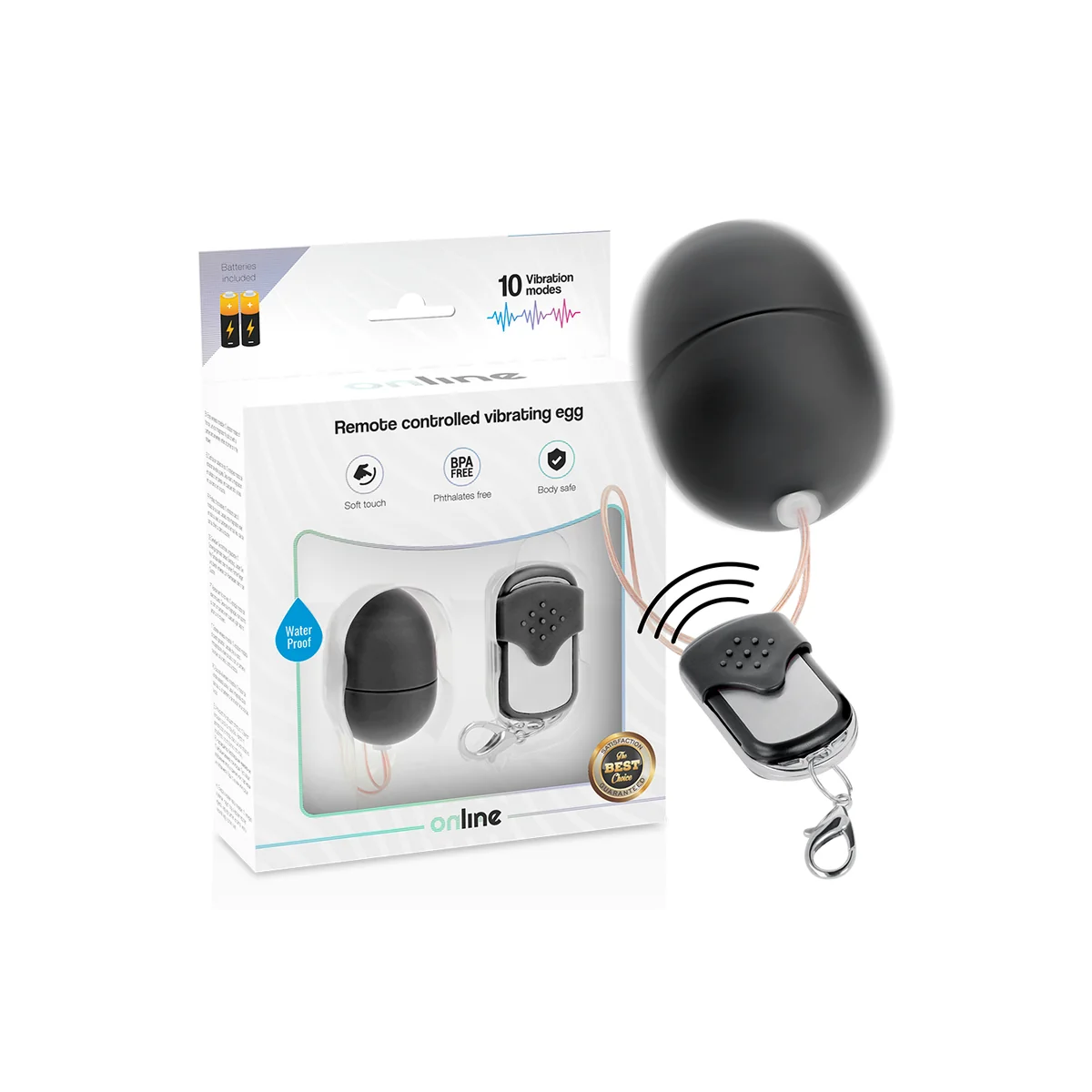 Vibrierendes Ei mit Fernbedienung Schwarz von Online kaufen | Fesselliebe