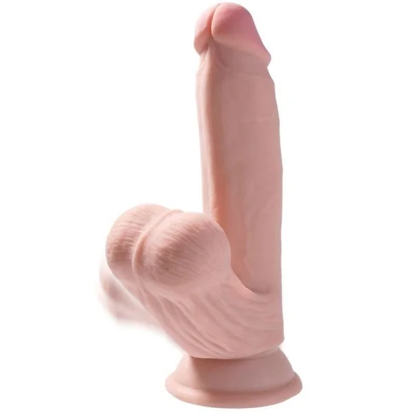 Plus 3d Dildo Swinging Balls 15.2 cm Helle Beige von King Cock Plus kaufen | Fesselliebe