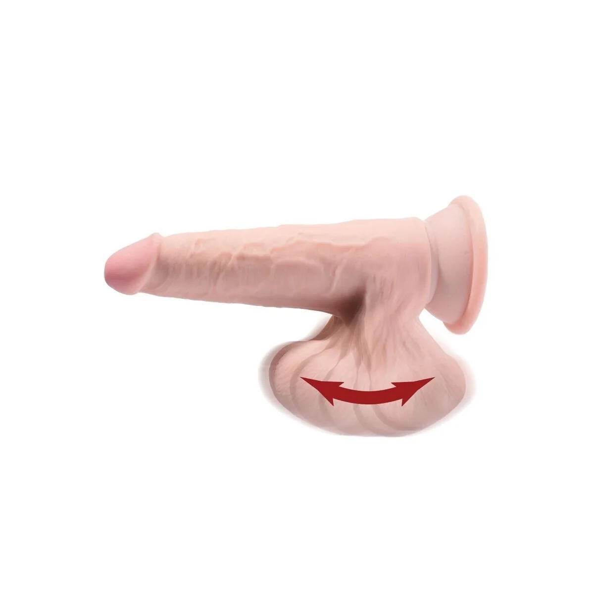 Plus 3d Dildo Swinging Balls 20.3 cm von King Cock Plus kaufen | Fesselliebe