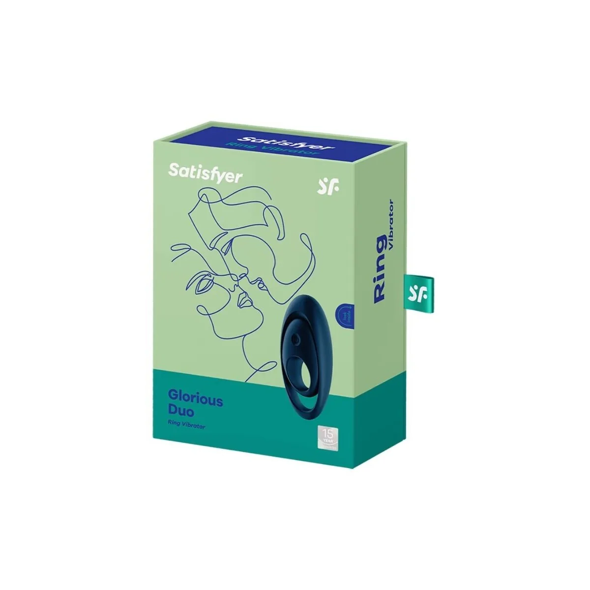 Glorious Duo Ring Vibrator Blau von Satisfyer Ring kaufen | Fesselliebe