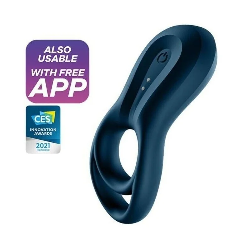 Epic Duo Ringvibratorapp Blau von Satisfyer Connect kaufen | Fesselliebe