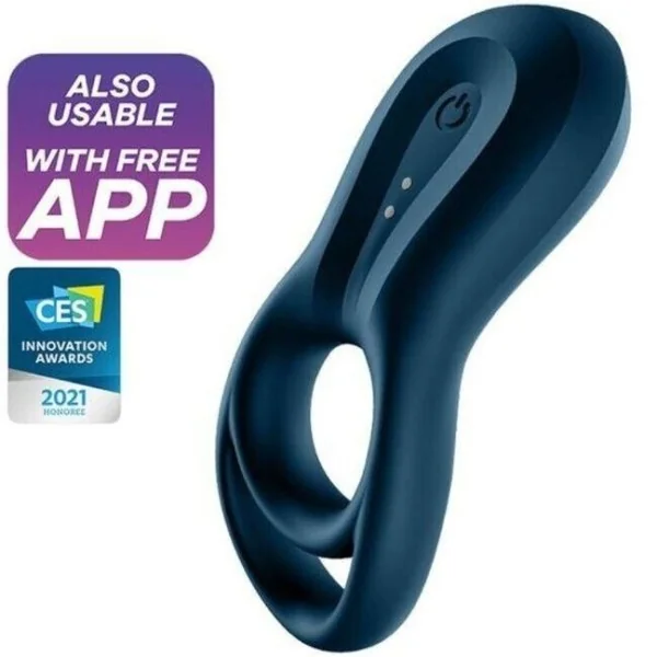 Epic Duo Ringvibratorapp Blau von Satisfyer Connect kaufen | Fesselliebe