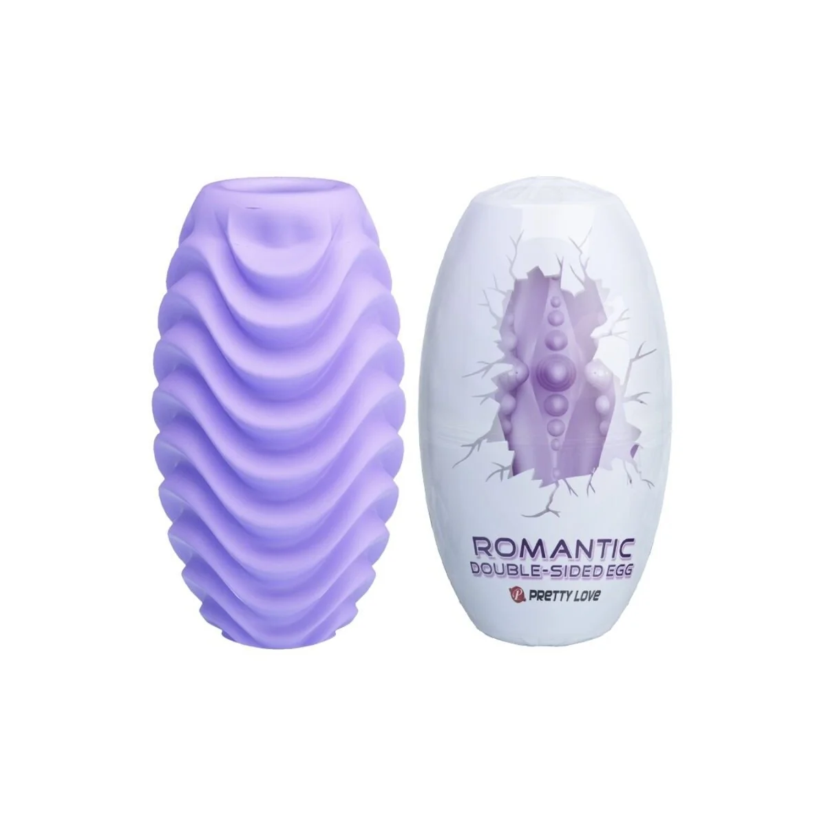 Doppelseitiges Lila Masturbator-Ei von Pretty Love Male kaufen | Fesselliebe