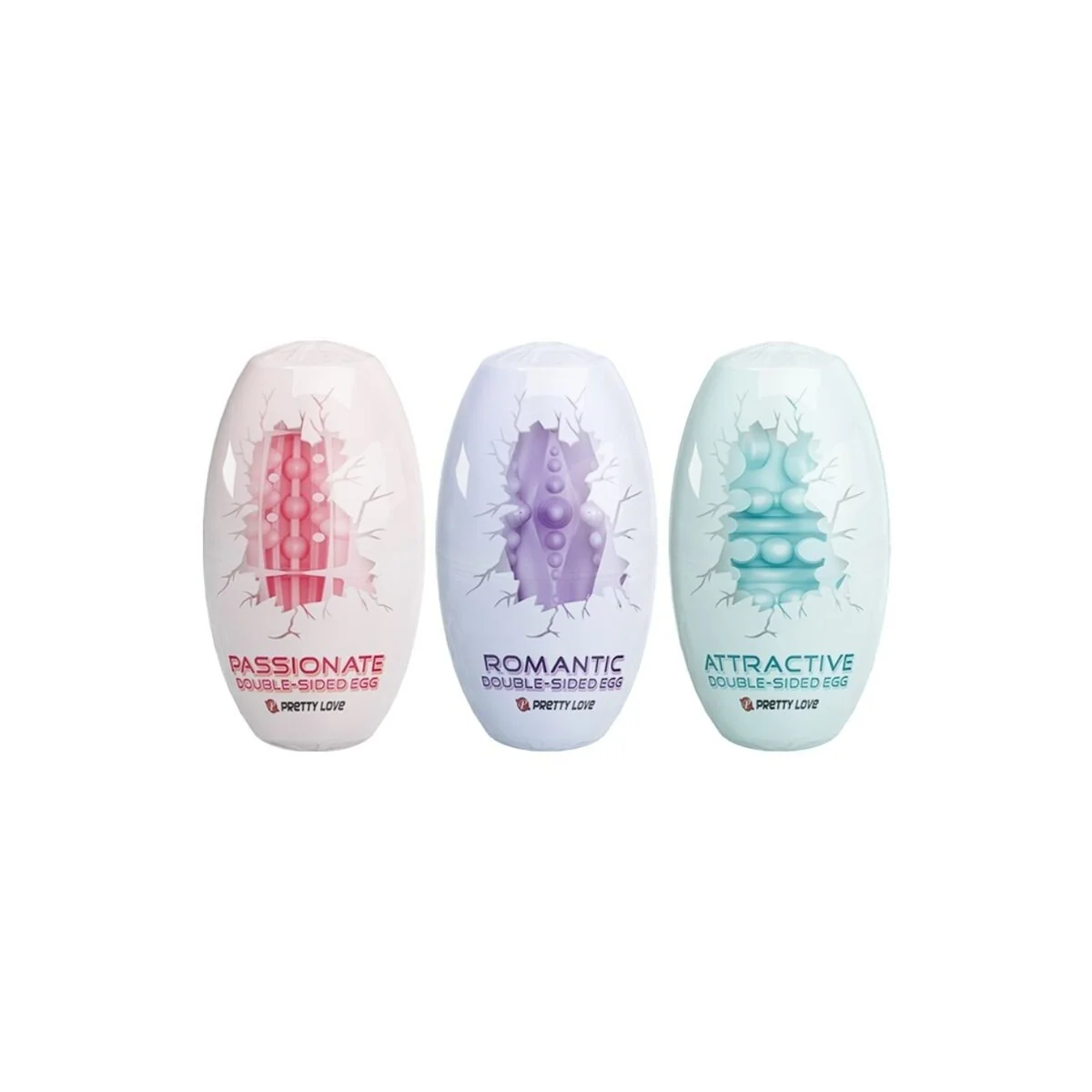 Doppelseitiges Masturbator-Ei 15 Stück von Pretty Love Male kaufen | Fesselliebe
