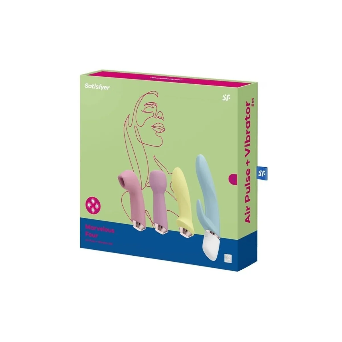 Marvelous Four Vibrator und Luftpulsset von Satisfyer Vibrator kaufen | Fesselliebe