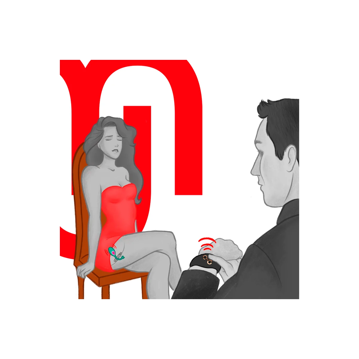 Drahtlose Technologie-mit Fernbedienungsuhr aus Jet und Kupfer von Watchme kaufen | Fesselliebe