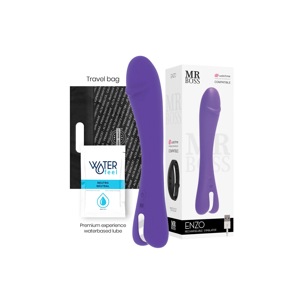 Enzo Vibrator Watchme Drahtlos-Technologie Kompatibel von Mr. Boss kaufen | Fesselliebe